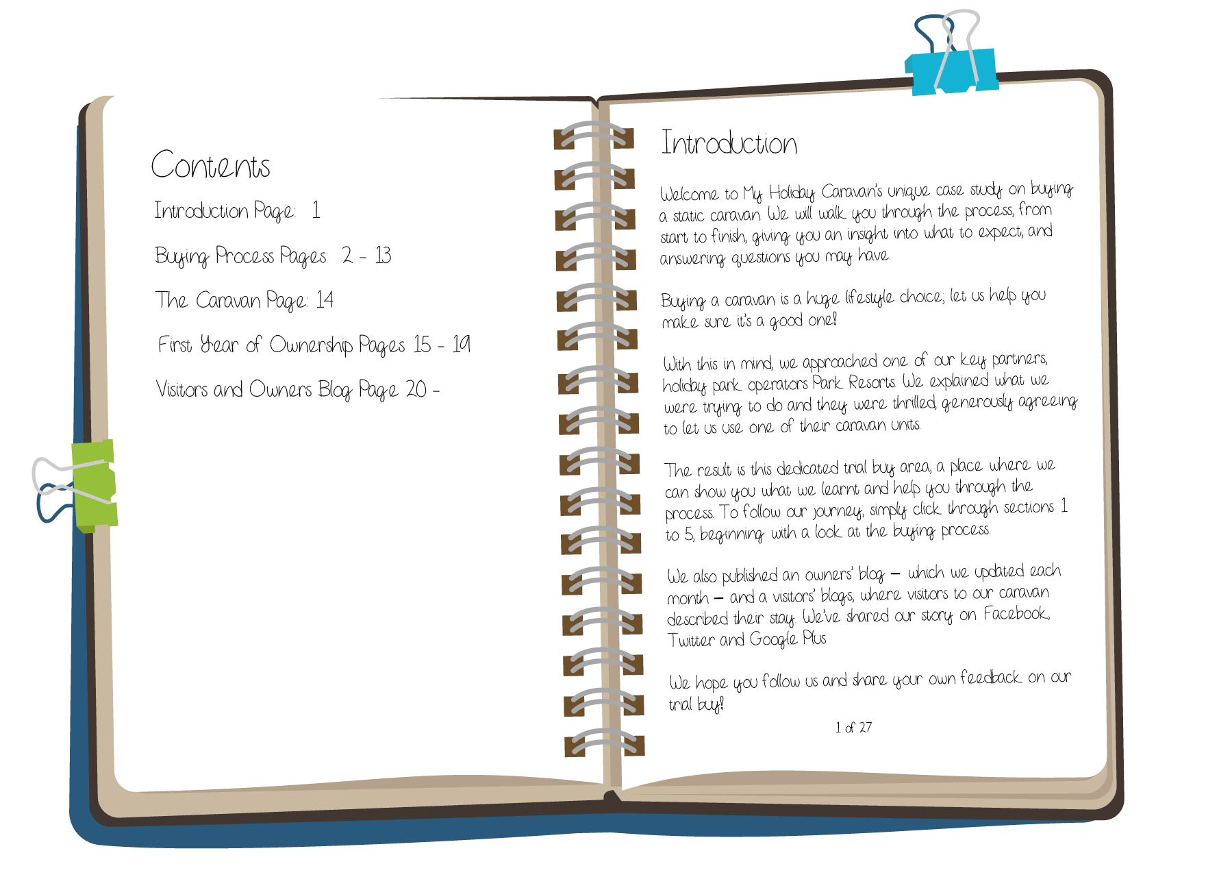 Diary page 1